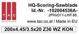 [10 200 45 36 A] HM-Vorritzer  TAC 102004536A